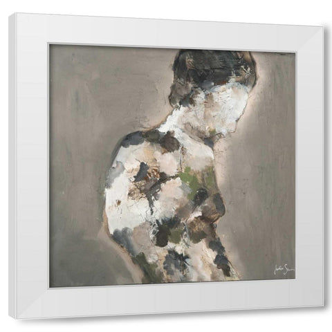 Scupltura I White Modern Wood Framed Art Print by Simonis, Julia