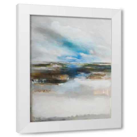 Never ending II White Modern Wood Framed Art Print by Simonis, Julia