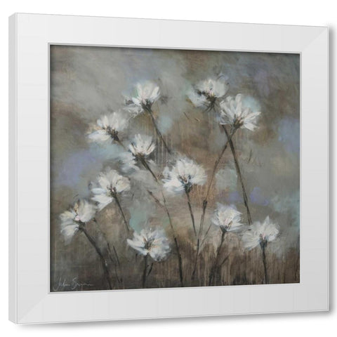 Floriade I White Modern Wood Framed Art Print by Simonis, Julia