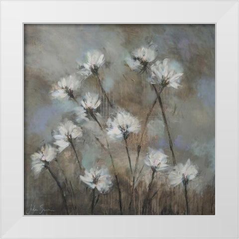 Floriade I White Modern Wood Framed Art Print by Simonis, Julia