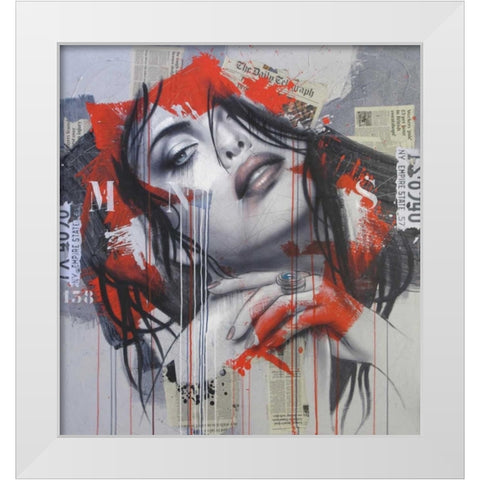 Morning sound White Modern Wood Framed Art Print by Bakker, Jochem