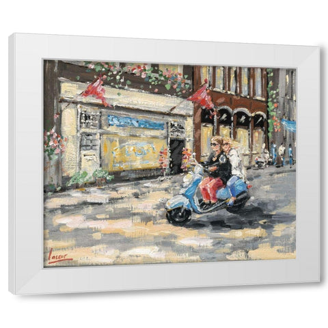City scene II White Modern Wood Framed Art Print by Laceur, Nicole