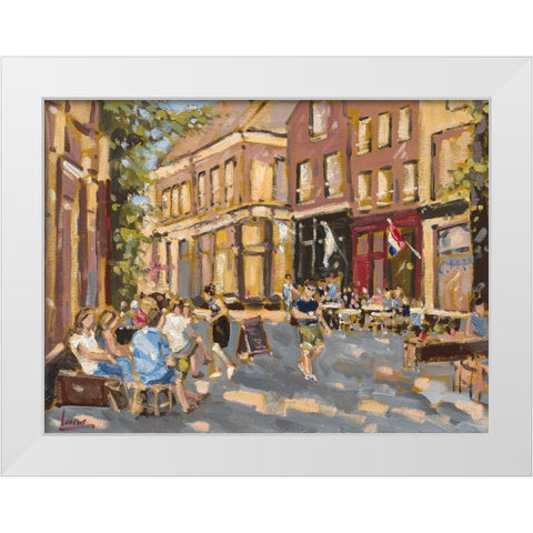 Dutch City White Modern Wood Framed Art Print by Laceur, Nicole