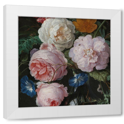 Classic Floral III White Modern Wood Framed Art Print by Heem, JD