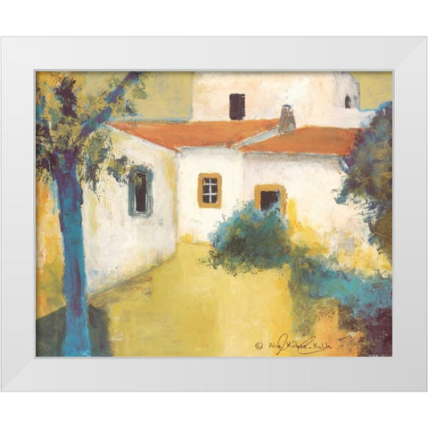 Patio I White Modern Wood Framed Art Print by Kruse-kolk, Alie