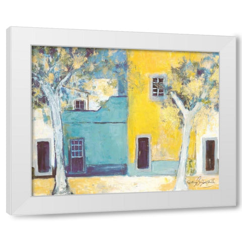 Patio II White Modern Wood Framed Art Print by Kruse-kolk, Alie