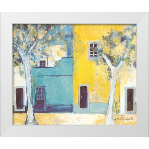 Patio II White Modern Wood Framed Art Print by Kruse-kolk, Alie