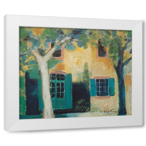 Piazza I White Modern Wood Framed Art Print by Kruse-kolk, Alie