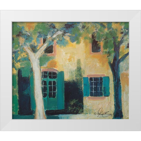 Piazza I White Modern Wood Framed Art Print by Kruse-kolk, Alie