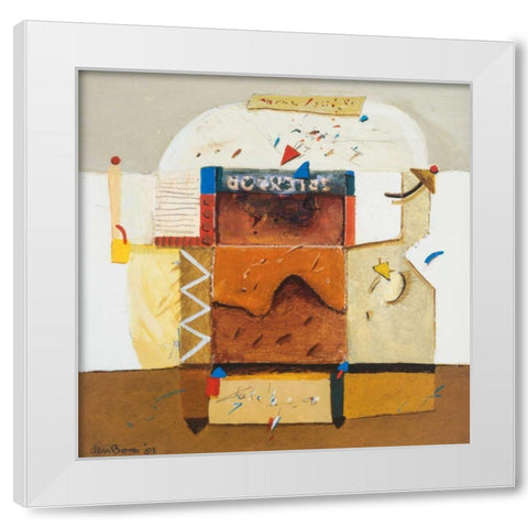 Gate to Paradise I White Modern Wood Framed Art Print by den Boon, Theo