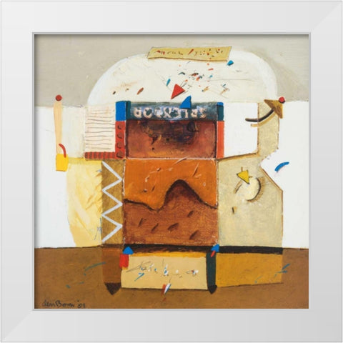 Gate to Paradise I White Modern Wood Framed Art Print by den Boon, Theo