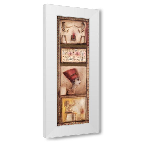 Egypt II White Modern Wood Framed Art Print by Jan, Eelse Noordhuis