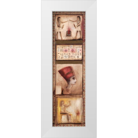 Egypt II White Modern Wood Framed Art Print by Jan, Eelse Noordhuis