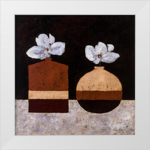 Simplicity III White Modern Wood Framed Art Print by Paus, Hans