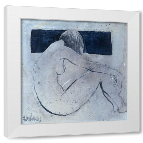 Studies from the nude II White Modern Wood Framed Art Print by Vriesendorp, Heleen
