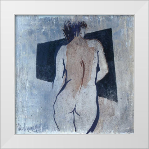 Studies from the nude III White Modern Wood Framed Art Print by Vriesendorp, Heleen