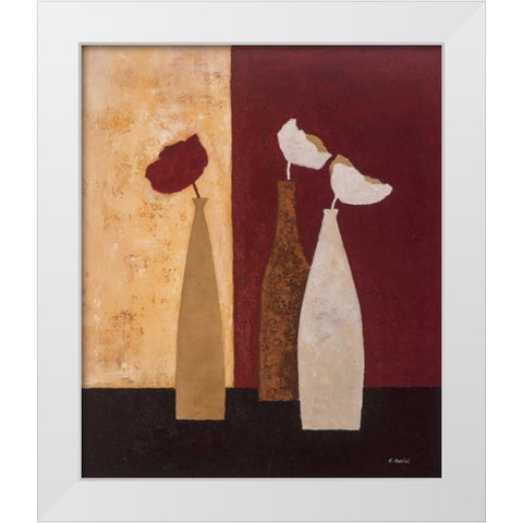 Scenery II White Modern Wood Framed Art Print by Paus, Hans