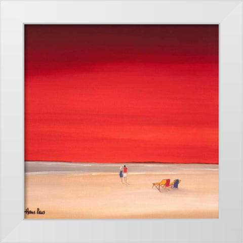 Good times I White Modern Wood Framed Art Print by Paus, Hans