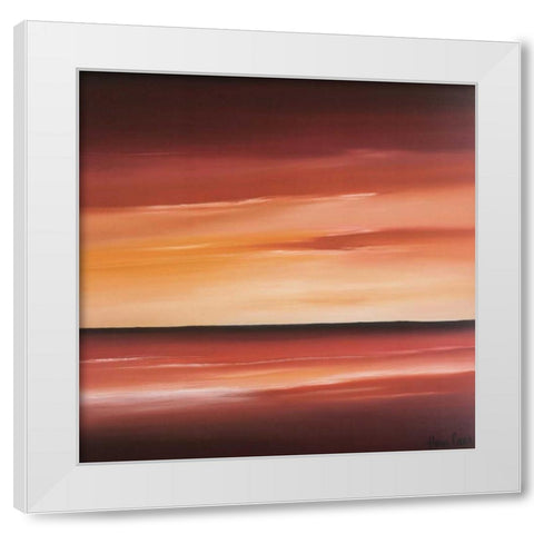 Splendid I White Modern Wood Framed Art Print by Paus, Hans