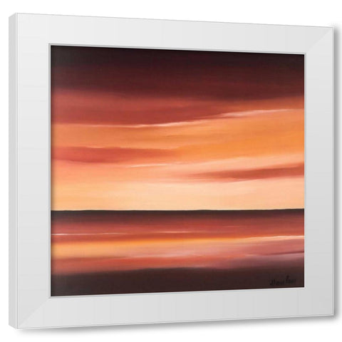 Splendid II White Modern Wood Framed Art Print by Paus, Hans