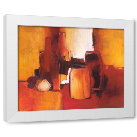 Cans and bottles I White Modern Wood Framed Art Print by Roseboom, Jettie