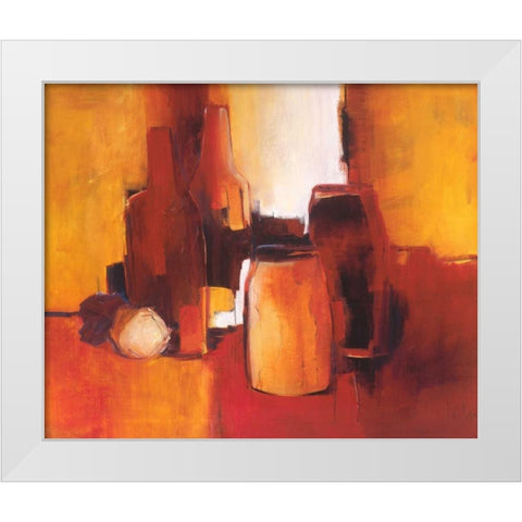 Cans and bottles I White Modern Wood Framed Art Print by Roseboom, Jettie