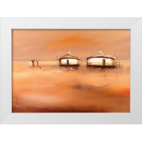 on the waterfront III White Modern Wood Framed Art Print by Jan, Eelse Noordhuis