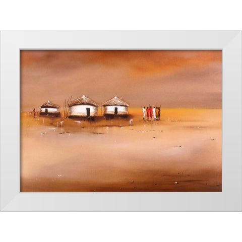 on the waterfront IV White Modern Wood Framed Art Print by Jan, Eelse Noordhuis