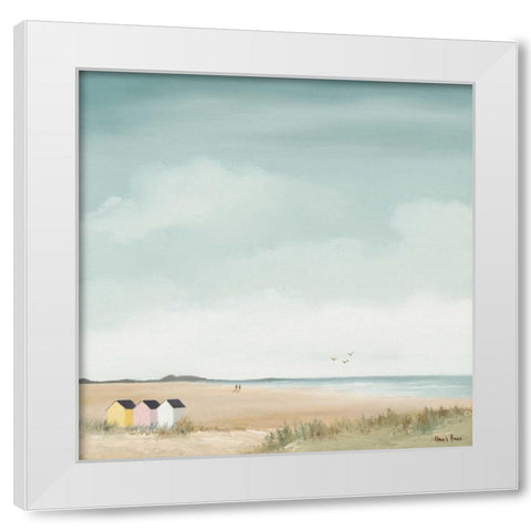 Sunny morning III White Modern Wood Framed Art Print by Paus, Hans