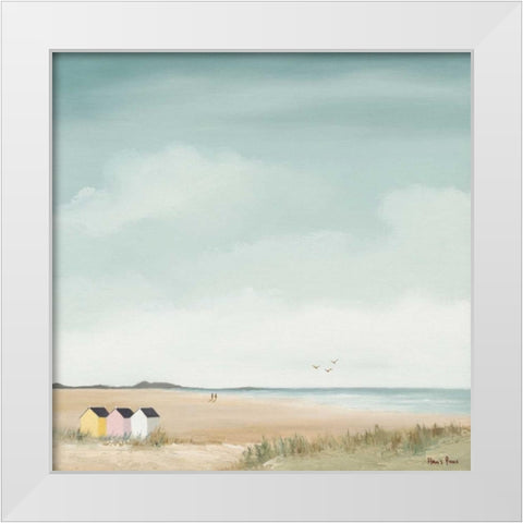 Sunny morning III White Modern Wood Framed Art Print by Paus, Hans