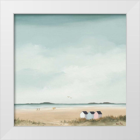 Sunny morning IV White Modern Wood Framed Art Print by Paus, Hans