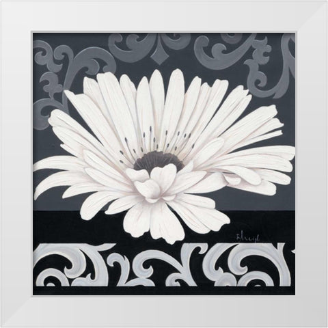 Decor II White Modern Wood Framed Art Print by Heigl, Franz