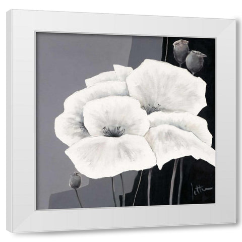 Decora II White Modern Wood Framed Art Print by Roseboom, Jettie