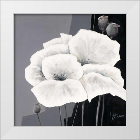 Decora II White Modern Wood Framed Art Print by Roseboom, Jettie