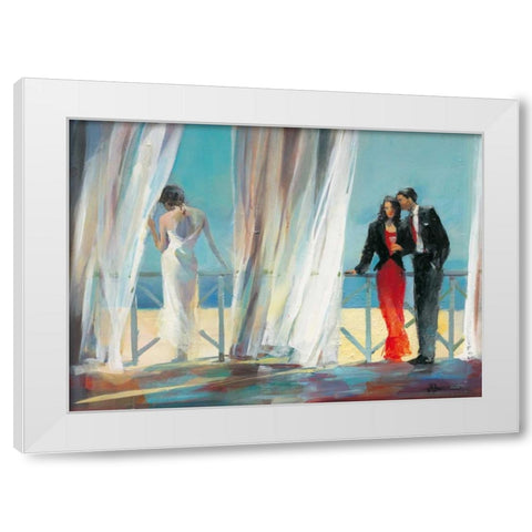 Dreaming about I White Modern Wood Framed Art Print by Haenraets, Willem