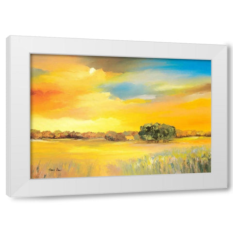 Serene I White Modern Wood Framed Art Print by Paus, Hans