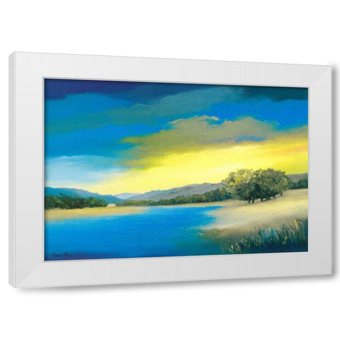 Timeless I White Modern Wood Framed Art Print by Paus, Hans