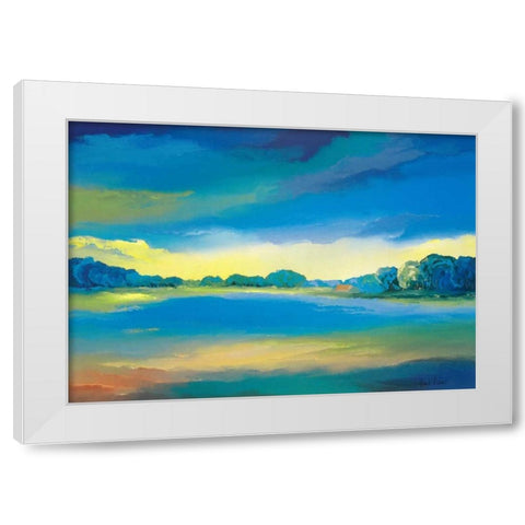 Timeless II White Modern Wood Framed Art Print by Paus, Hans