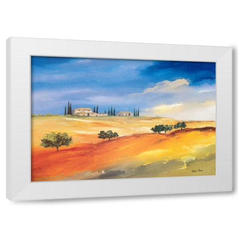 Somewhere in the south White Modern Wood Framed Art Print by Paus, Hans