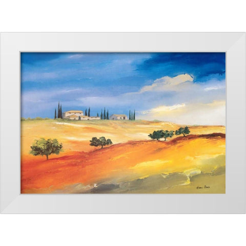 Somewhere in the south White Modern Wood Framed Art Print by Paus, Hans