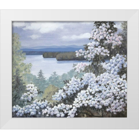Water base I White Modern Wood Framed Art Print by Heigl, Franz