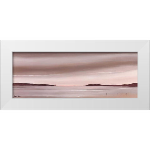 A place to mediate on I White Modern Wood Framed Art Print by Paus, Hans