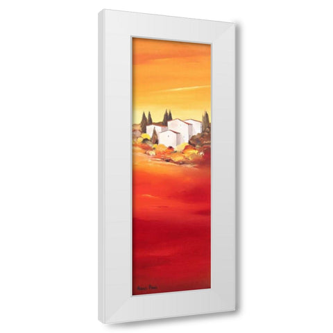 Tuscan red II White Modern Wood Framed Art Print by Paus, Hans