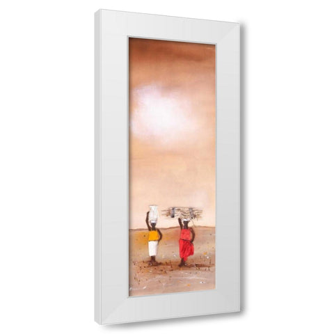 Going home II White Modern Wood Framed Art Print by Jan, Eelse Noordhuis