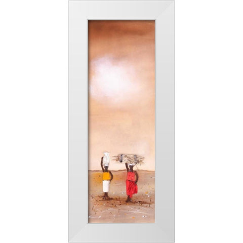 Going home II White Modern Wood Framed Art Print by Jan, Eelse Noordhuis