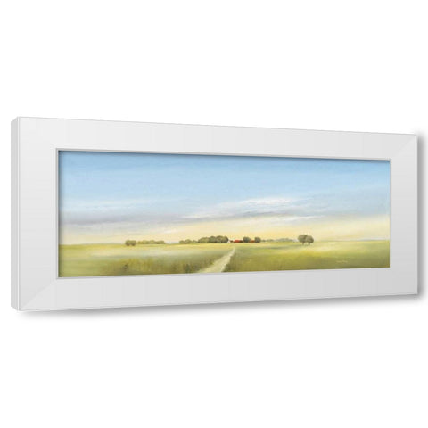 Lowlands II White Modern Wood Framed Art Print by Paus, Hans