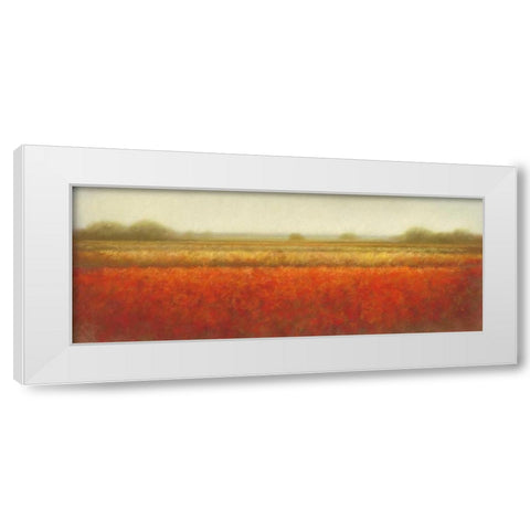 Field of poppies White Modern Wood Framed Art Print by Dolieslager, Hans