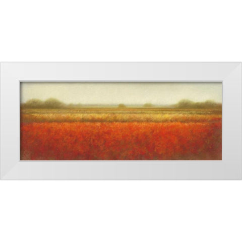 Field of poppies White Modern Wood Framed Art Print by Dolieslager, Hans