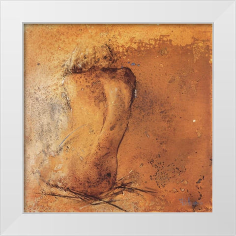 Nude II White Modern Wood Framed Art Print by Vriesendorp, Heleen