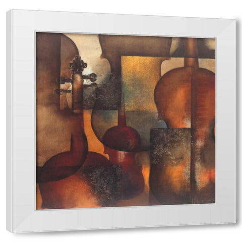 Ode to Music II White Modern Wood Framed Art Print by Oudkerk, Marie-Louise